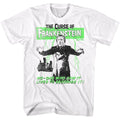 White Hammer Horror t-shirt featuring Hammer Horror The Curse of Frankenstein design