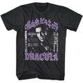 Black heather Hammer Horror t-shirt featuring Hammer Horror Japanese-English Dracula design