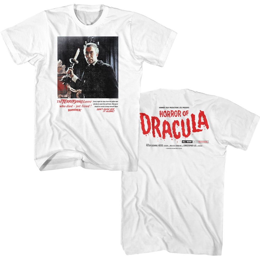 White Hammer Horror t-shirt featuring Hammer Horror Horror of Dracula design