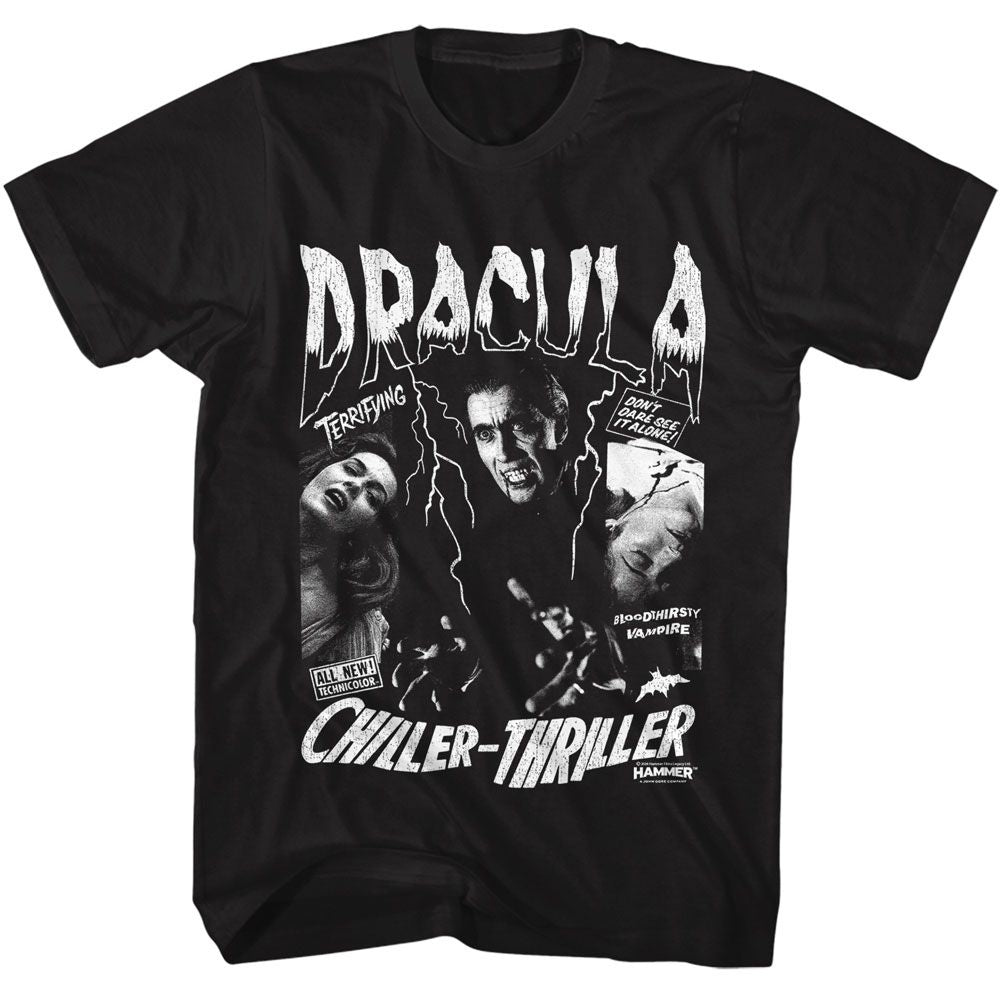 Black Hammer Horror t-shirt featuring Hammer Horror Chiller Thriller design
