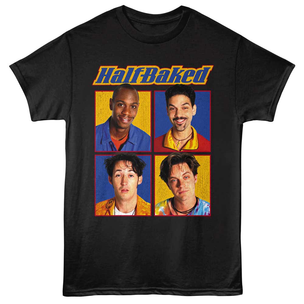 Black Half Baked t-shirt featuring Half Baked Framed design