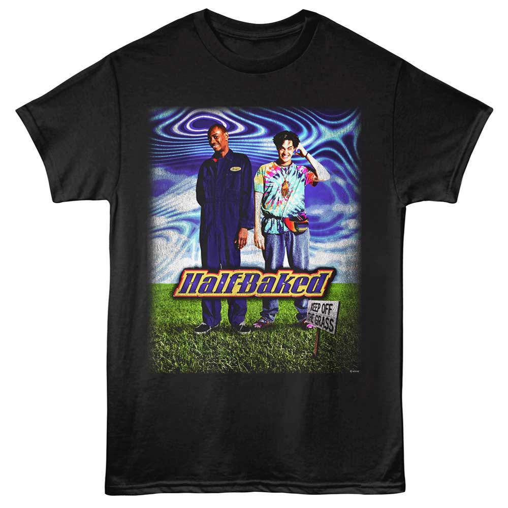 Black Half Baked t-shirt featuring Half Baked 1998 movie poster design