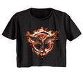The Hunger Games Ladies Crop Top - Flaming Mockingjay