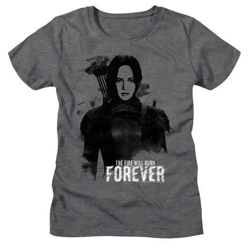 The Hunger Games Ladies T-Shirt - Katniss Burn Forever