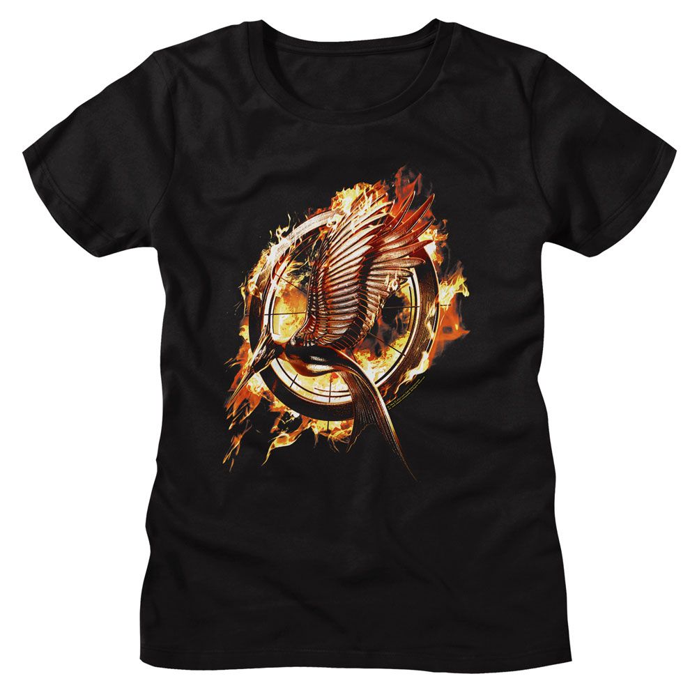 The Hunger Games Ladies T-Shirt - Catching Fire Mockingjay