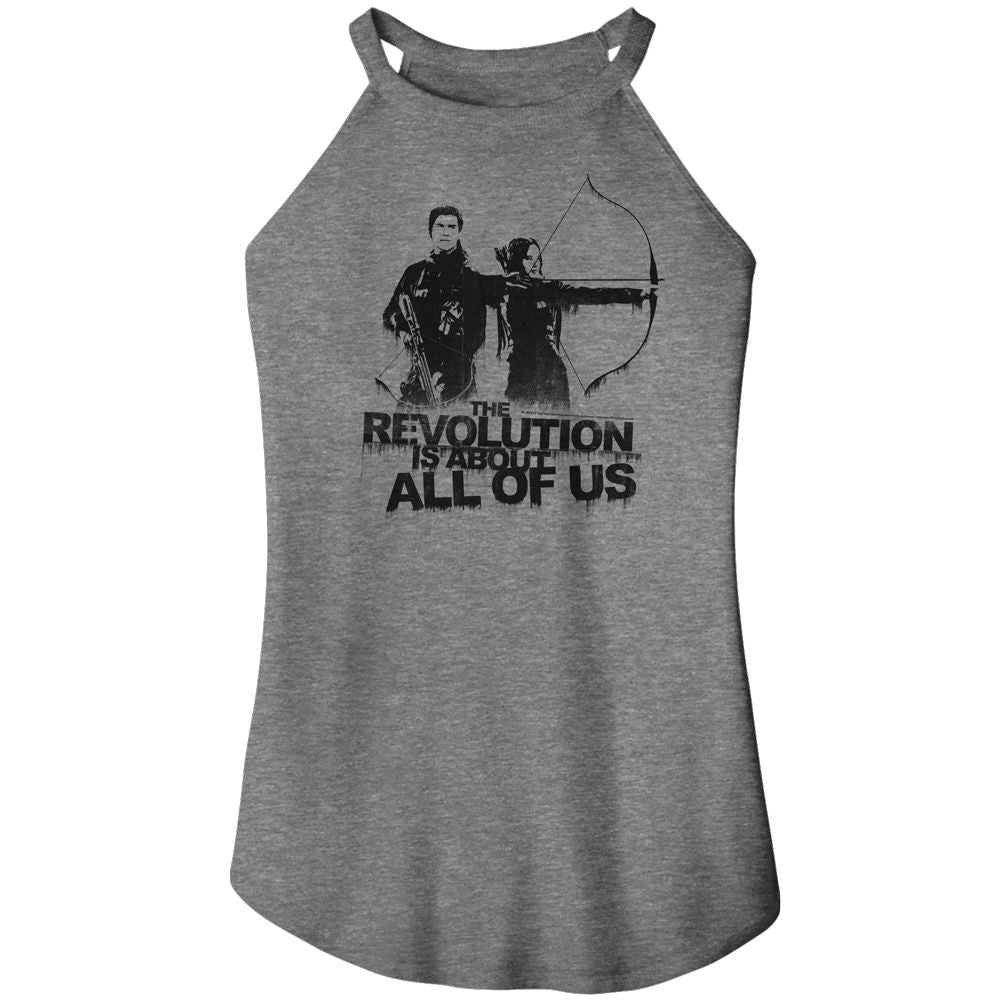The Hunger Games Ladies Rocker Tank - About All Of Us