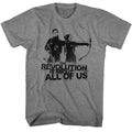 Graphite heather The Hunger Games t-shirt featuring The Hunger Games About All Of Us design