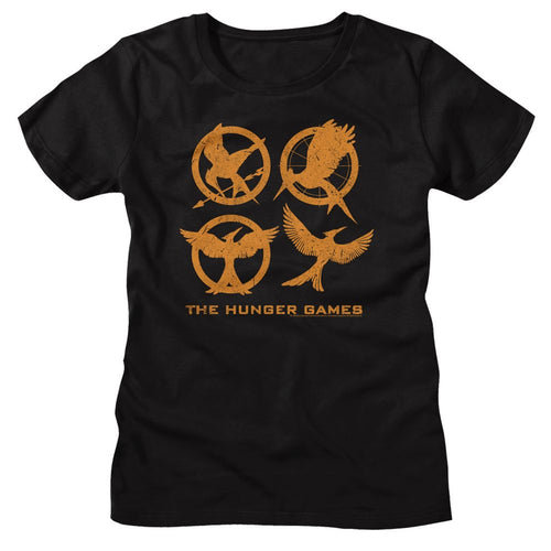 The Hunger Games Ladies T-Shirt - Emblems