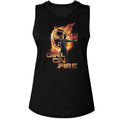 The Hunger Games Ladies Muscle Tank - Girl On Fire