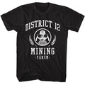 Black The Hunger Games t-shirt featuring The Hunger Games District 12 Mining design