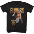 Black The Hunger Games t-shirt featuring The Hunger Games Finnick Odair duo photo design