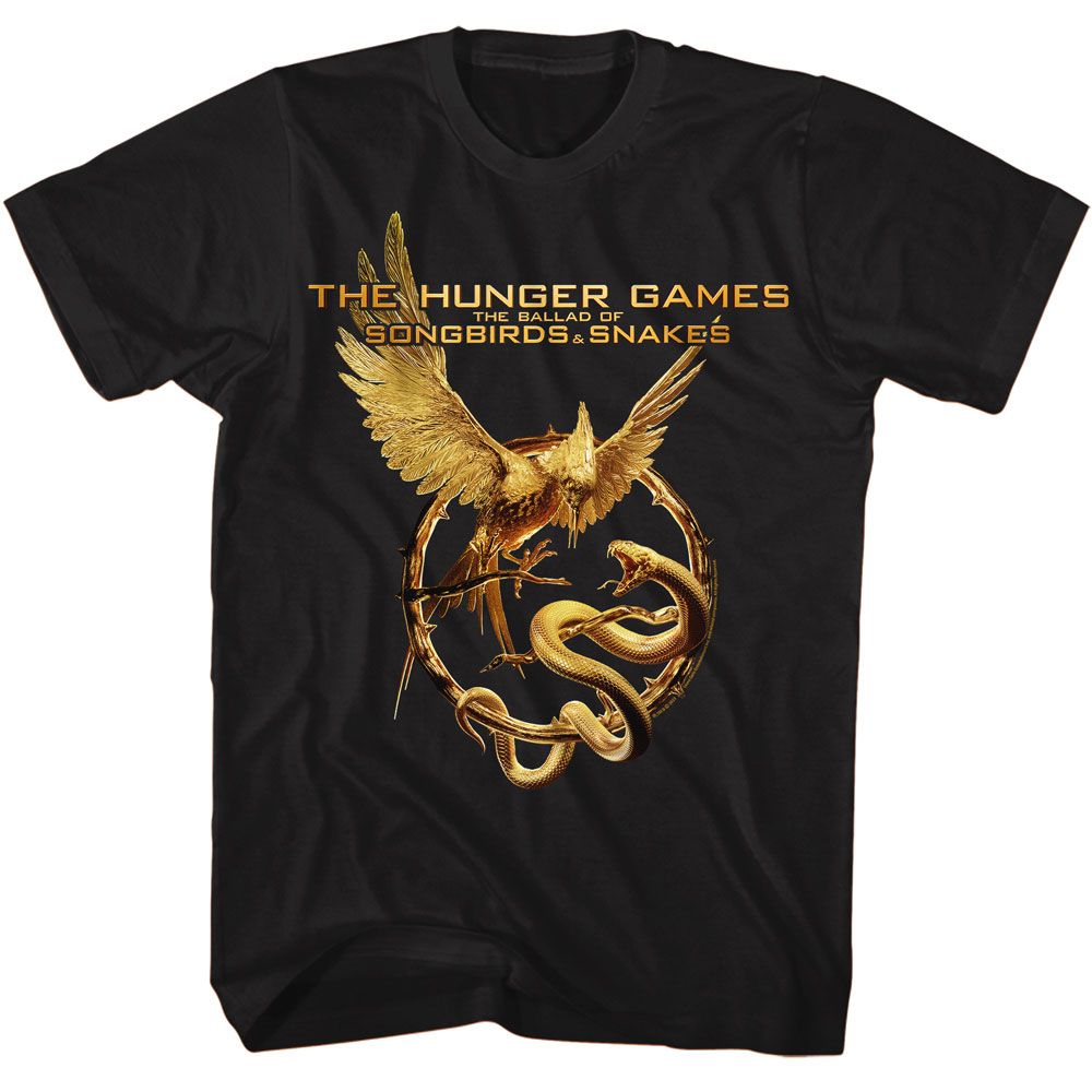 Black The Hunger Games t-shirt featuring The Hunger Games Boss Fight design