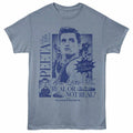Indigo Heather The Hunger Games t-shirt featuring a Real Or Not Real design