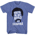 Royal heather Happy Gilmore t-shirt featuring Happy Gilmore You're In My World Now design