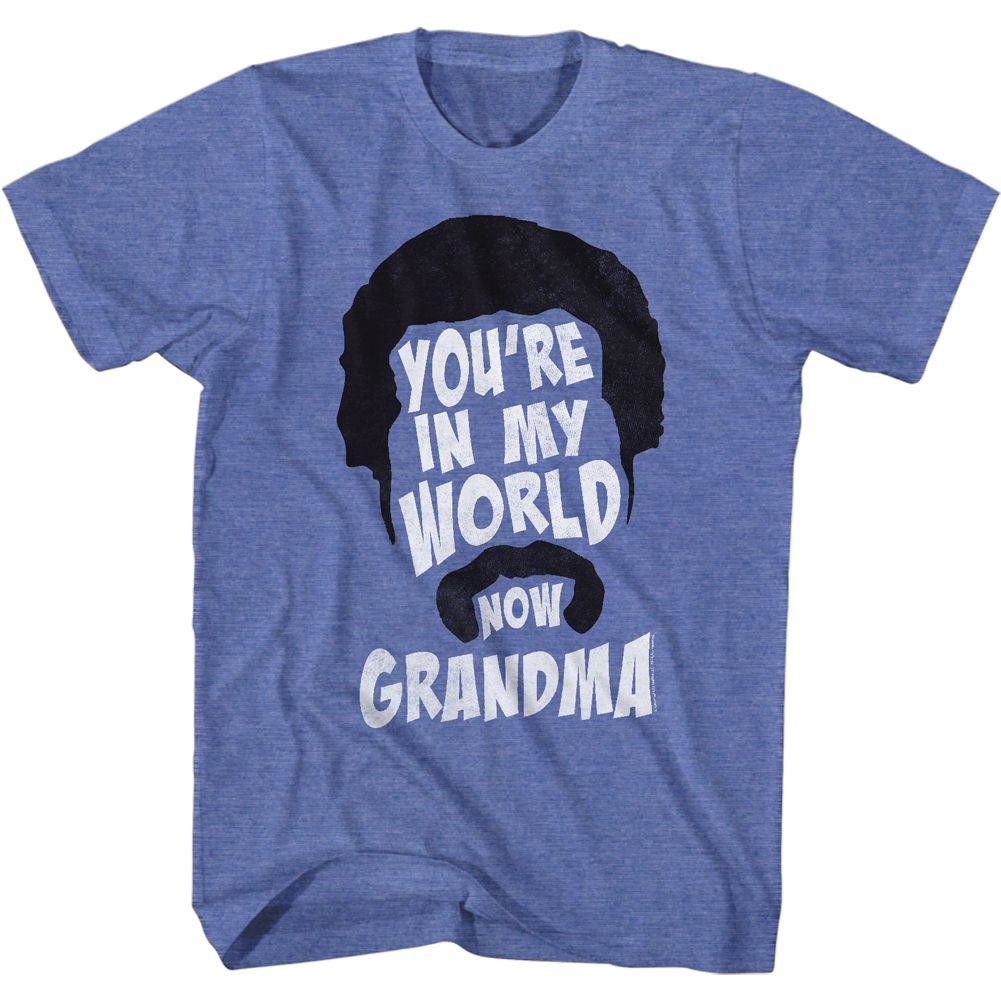 Royal heather Happy Gilmore t-shirt featuring Happy Gilmore You're In My World Now design