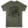Military green Happy Gilmore t-shirt featuring Happy Gilmore Handshake design