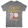 Graphite heather Happy Gilmore t-shirt featuring Happy Gilmore 30th Anniversary Logo design