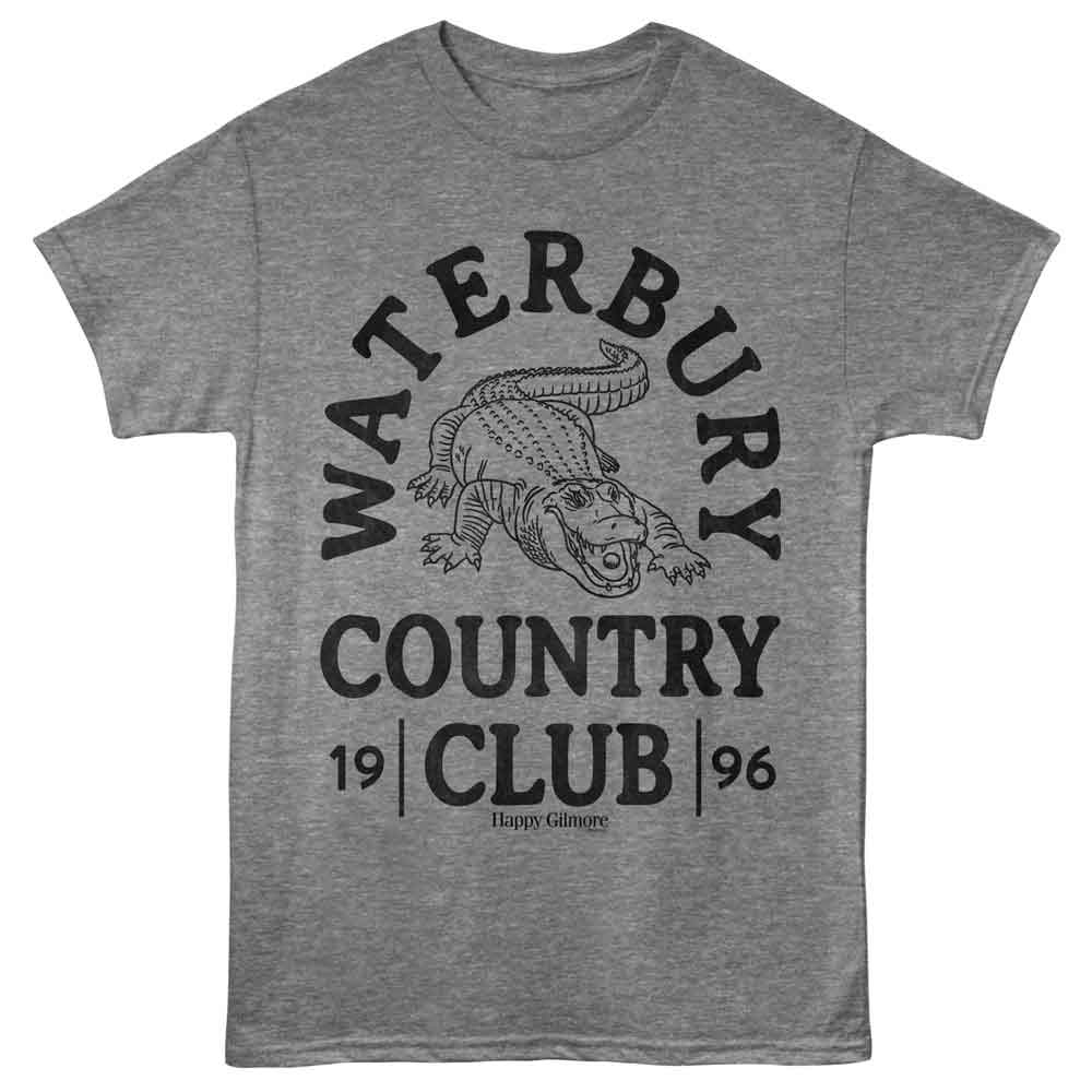 Graphite heather Happy Gilmore t-shirt featuring Happy Gilmore Waterbury Country Club design