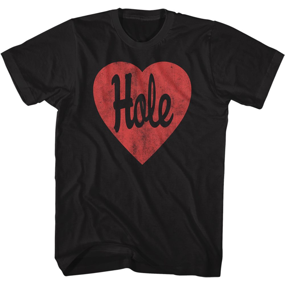 Black Hole t-shirt featuring Hole Heart logo design