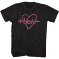 Black Hole t-shirt featuring Hole Pink Heart And Arrow design
