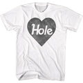 White Hole t-shirt featuring Hole Black Heart Logo design