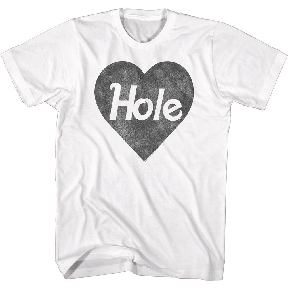 White Hole t-shirt featuring Hole Black Heart Logo design
