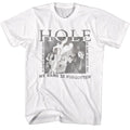 White Hole t-shirt featuring Hole Celebrity Skin 1998 album design