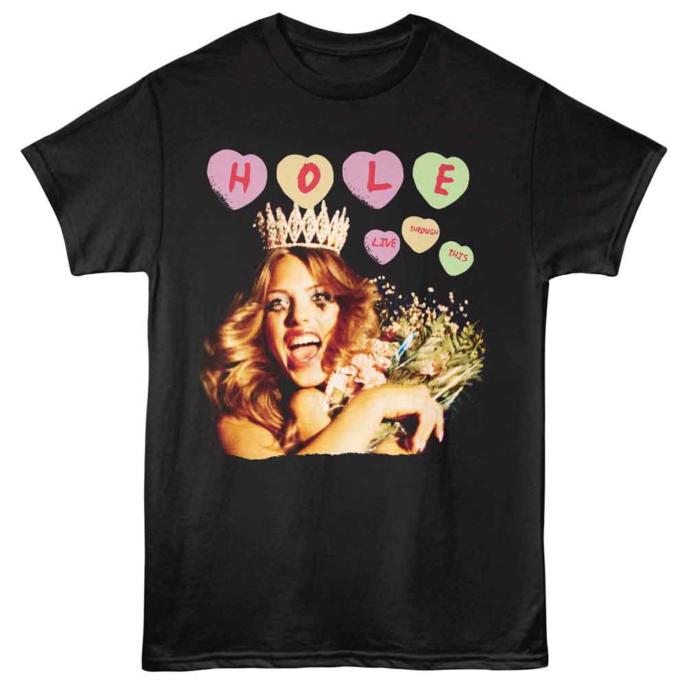 Black Hole t-shirt featuring Hole Live Through This Candies design