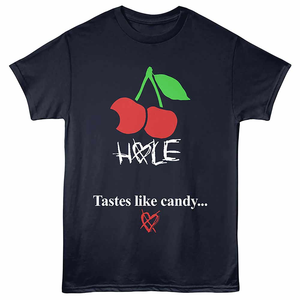 Tastes Like Candy Hole t-shirt in navy