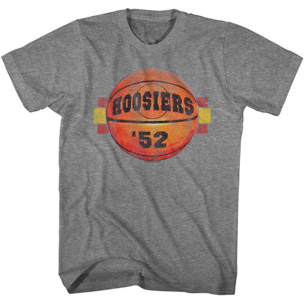 Graphite heather Hoosiers t-shirt featuring Hoosiers Basketball 1952 design