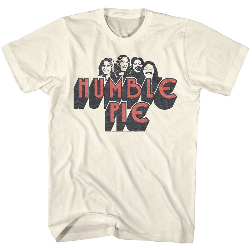 Natural Humble Pie t-shirt featuring Humble Pie Band Members design