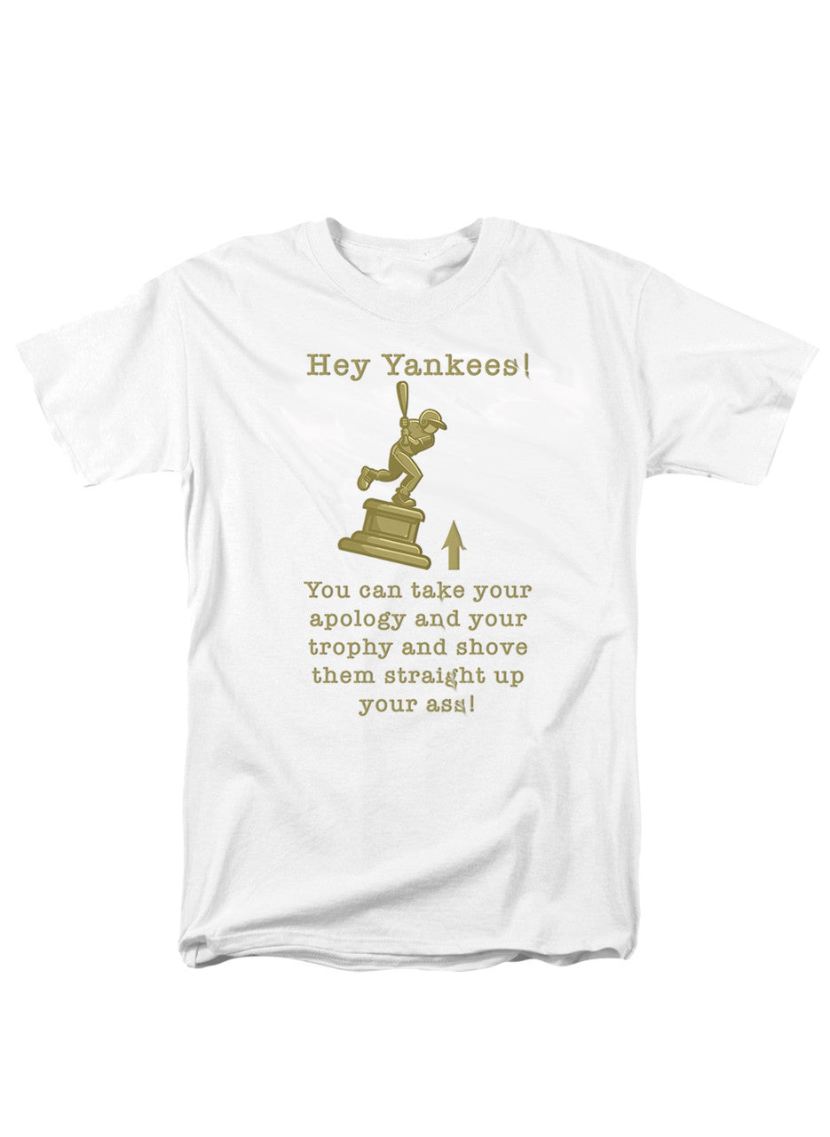 White Hey Yankees T-Shirt
