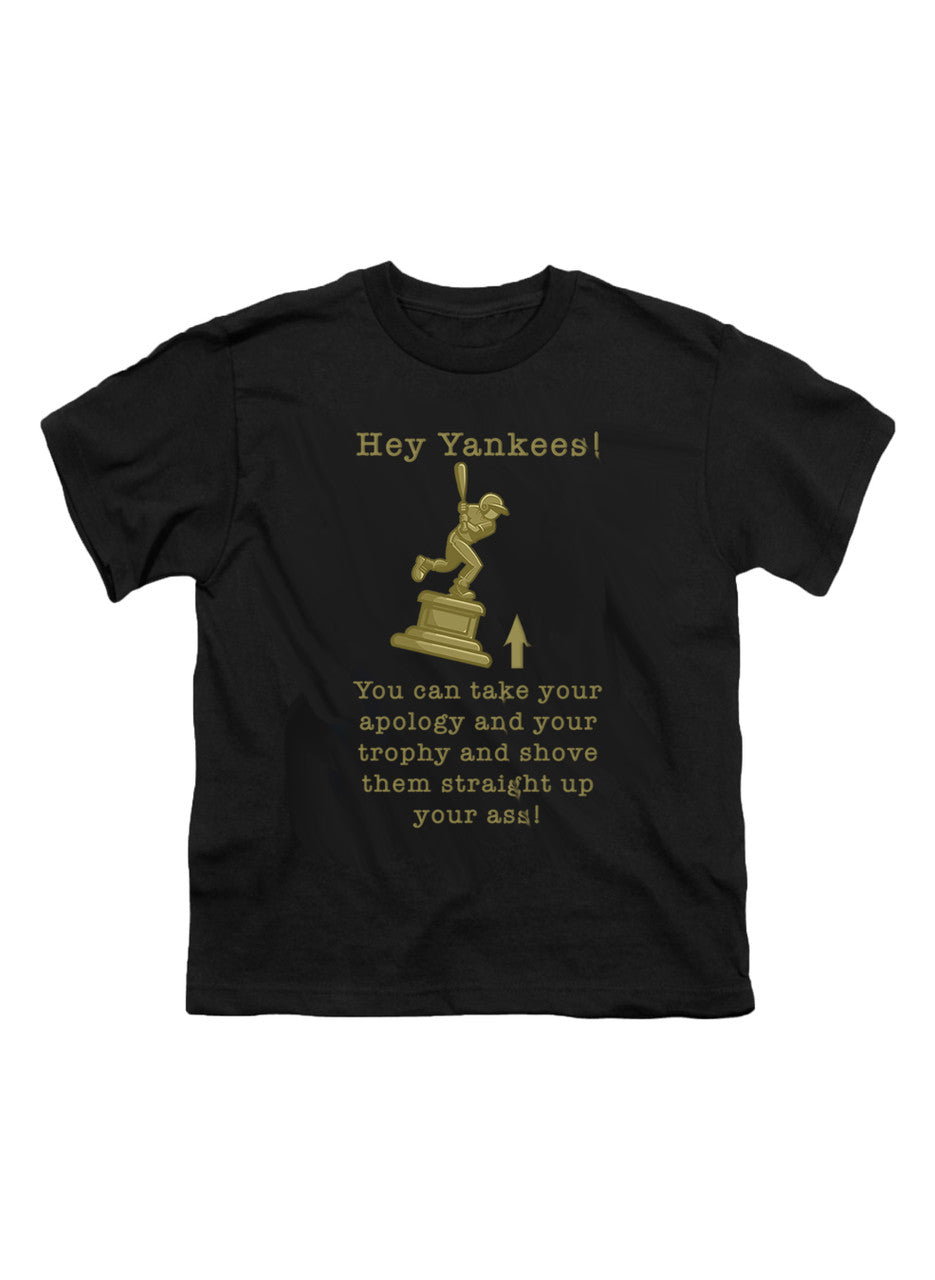 Black Hey Yankees Youth/Toddler T-Shirt
