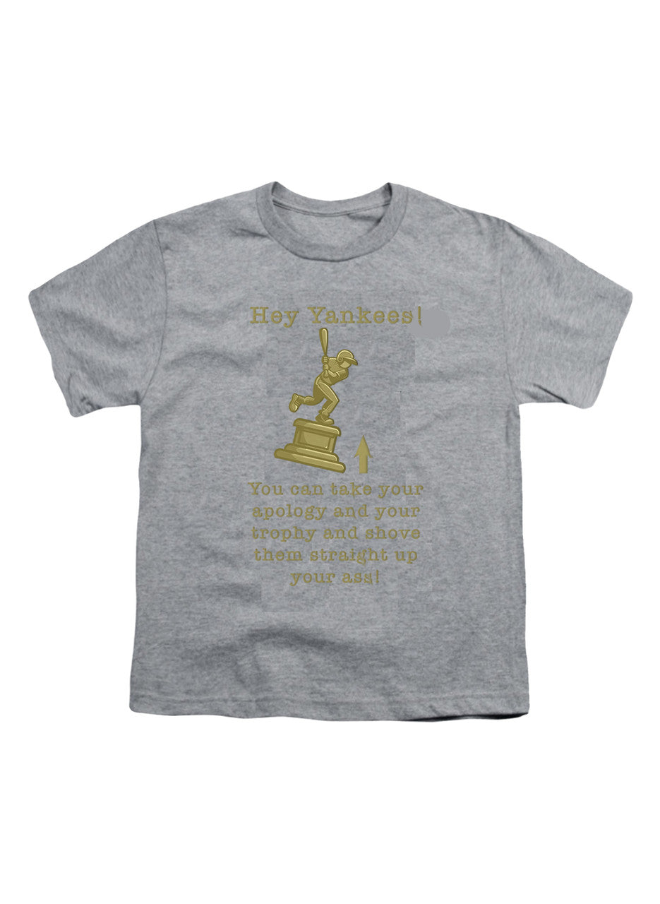 Gray Hey Yankees Youth/Toddler T-Shirt
