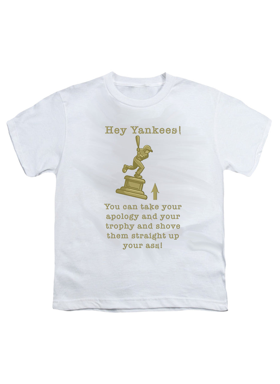 White Hey Yankees Youth/Toddler T-Shirt