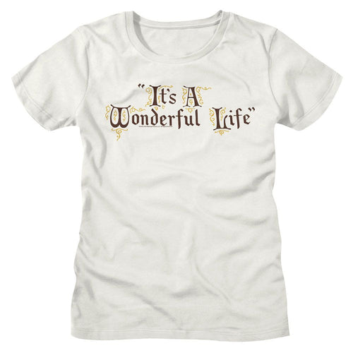 It's a Wonderful Life Ladies T-Shirt - Title Treatment