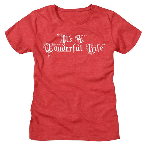 It's a Wonderful Life Ladies T-Shirt - Title Treatment