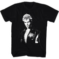 Black Billy Idol t-shirt featuring Billy Idol name design