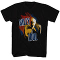 Black Billy Idol t-shirt featuring Billy Idol Idol logo design