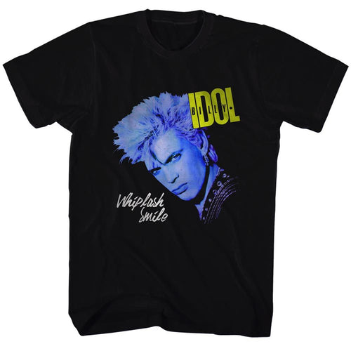 Black Billy Idol t-shirt featuring Billy Idol Only Idol design