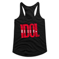 Billy Idol Ladies Racerback - Idologo