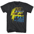Black heather Billy Idol t-shirt featuring Billy Idol Eyeballs design