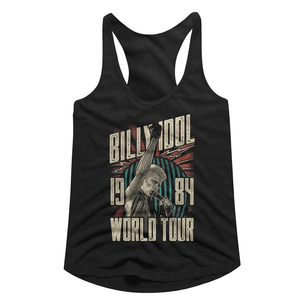 Billy Idol Ladies Racerback - World Tour
