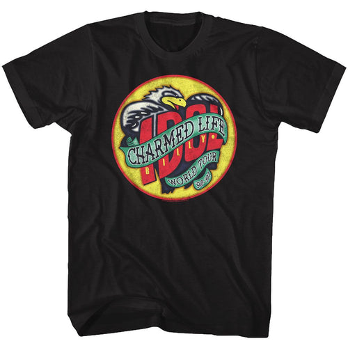 Black Billy Idol t-shirt featuring Billy Idol Charmed Life 1990 album design