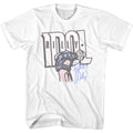 White Billy Idol t-shirt featuring Billy Idol Fist design