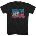 Black Billy Idol t-shirt featuring Billy Idol Name Gradient design