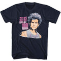 Navy Billy Idol t-shirt featuring Billy Idol Soft Clouds design