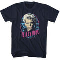 Navy Billy Idol t-shirt featuring Billy Idol Oval design
