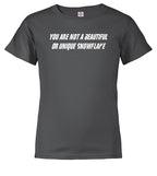 Charcoal Snowflake Youth/Toddler T-Shirt