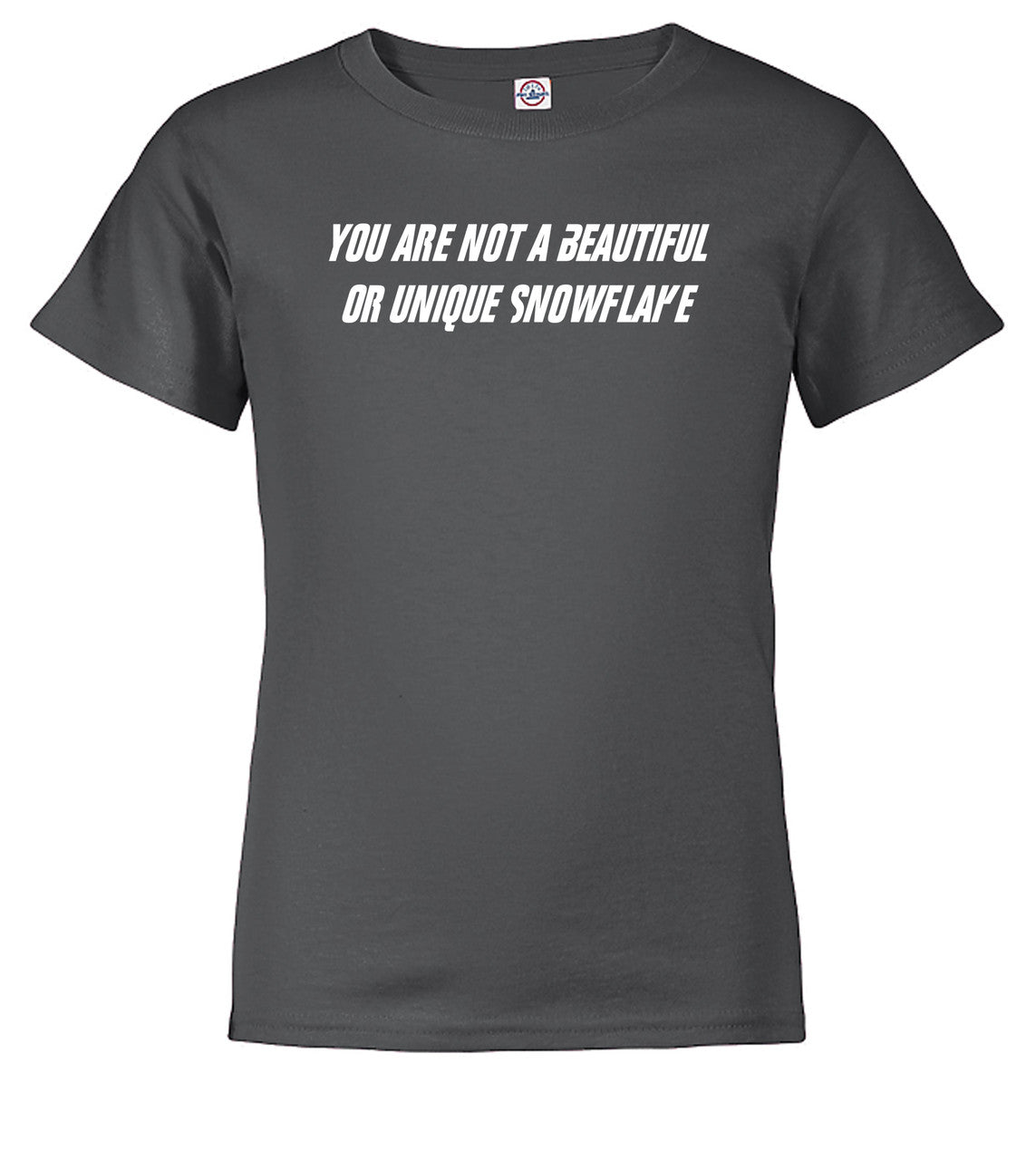 Charcoal Snowflake Youth/Toddler T-Shirt